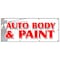 Signmission AUTO BODY & PAINT BANNER SIGN collision insurance car repair small jobs B-96 Auto Body & Paint - alternate 1